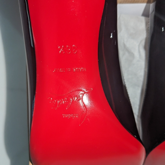Christian Louboutin Simple Pump 70mm Black Patent Calf - Size 36.5 - Picture 6 of 15